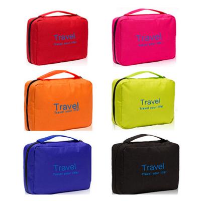Colorful travel wash toiletry bags