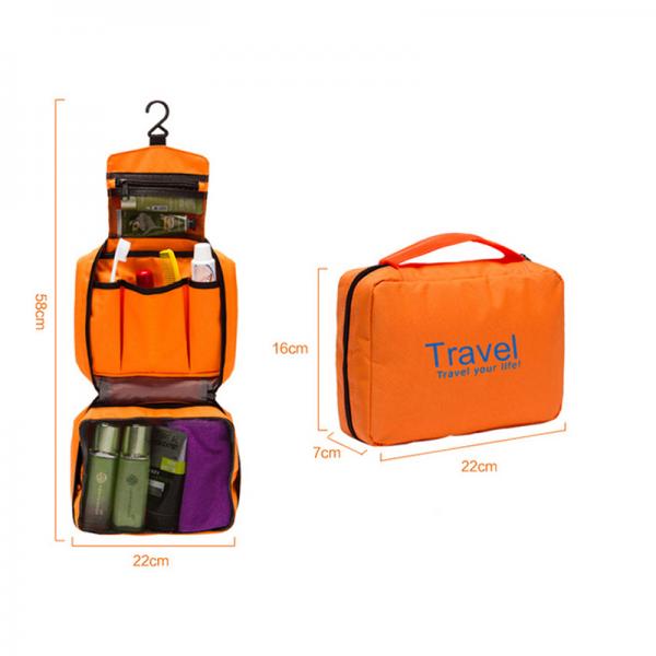 Colorful travel wash toiletry bags