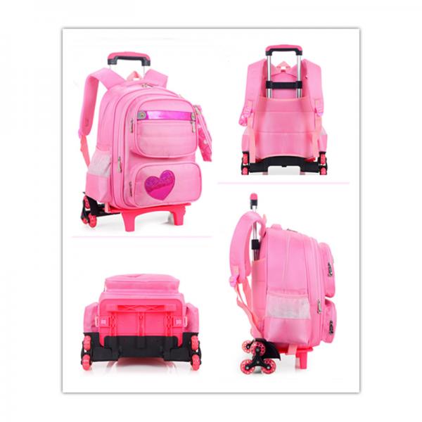 Girl's Wheeled Travel Backpack