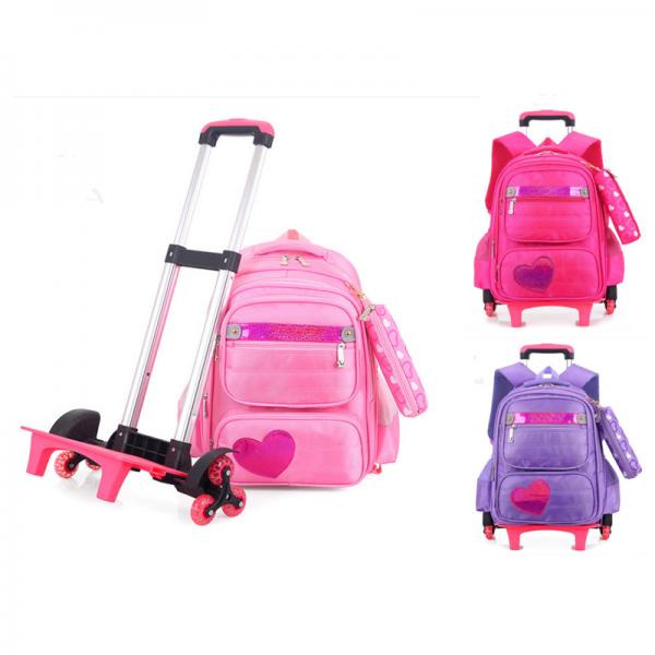 Girl's Wheeled Travel Backpack