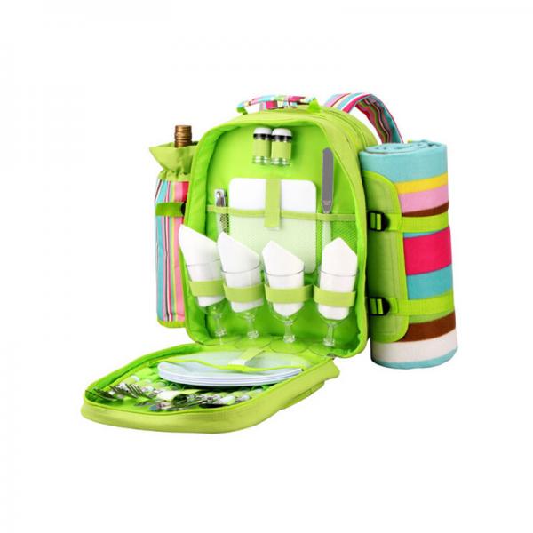 4 Person Filled Outdoor Picnic Backpack